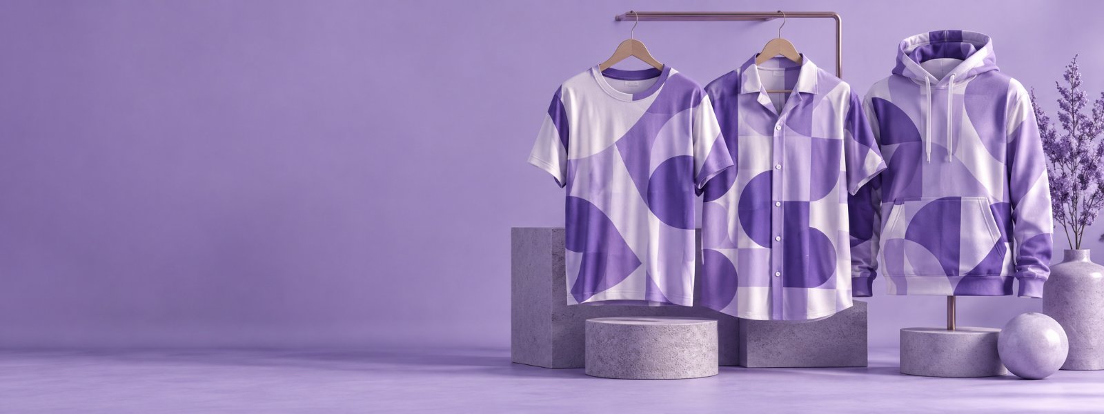 带有个性印花的服装商品